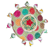 Beautiful placements / coasters 9 inch diameter, 2 FOR $40 Red, Pink, Green and Yellow C
